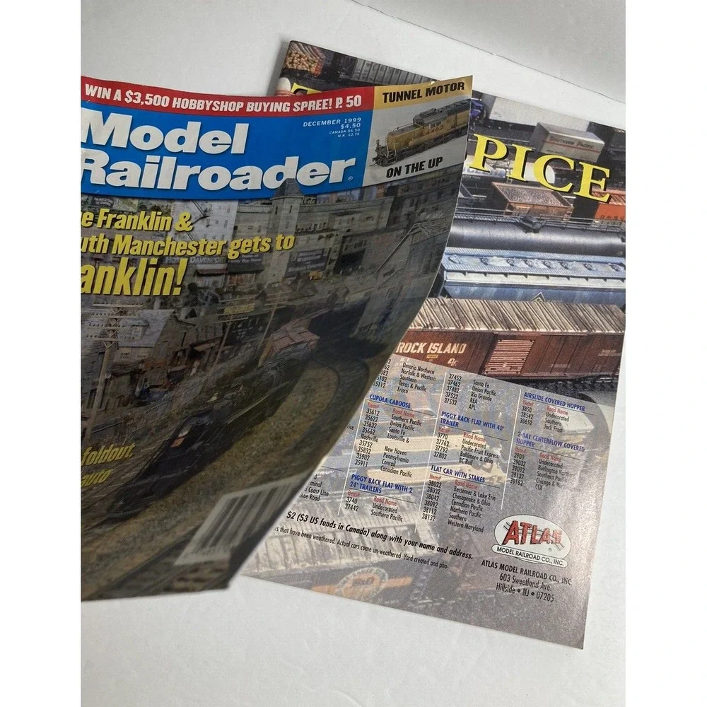 VTG  Model‎ Railroader Magazine 1999 October and December Issues Model Trains